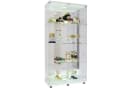 ADWOLT Glasvitrine Standvitrine mit LED-Beleuchtung und 4 Ebenen Bild 2
