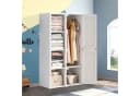 FUROKOY Kleiderschrank 8 Fächer Weiß Bild 1