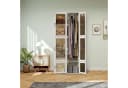 FUROKOY Kleiderschrank mit 6 Türen & 10 Fächern Transparent Weiß Bild 1