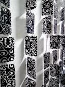 Morel SAS Türvorhang Kunststoff Arabesques Noir 90x200 cm Bild 1