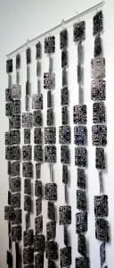 Morel SAS Türvorhang Kunststoff Arabesques Noir 90x200 cm Bild 2