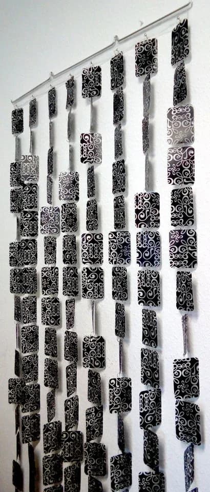 Morel SAS Türvorhang Kunststoff Arabesques Noir 90x200 cm - Bild 2
