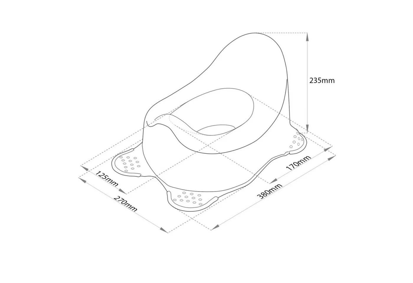keeeper Töpfchen Kindertopf Hippo grün - Ergonomisches Babytöpfchen
