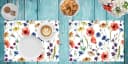 Tischsetmacher Platzset Wiesenblumen 4er Set Vinyl Abwaschbar Bild 1