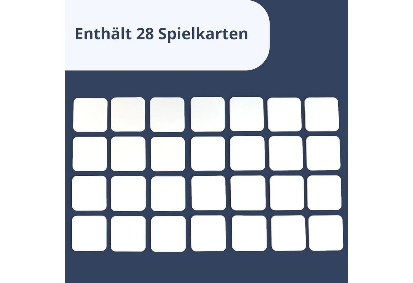 scriptum Memory-Spiel zum Selbstgestalten 28 Blanko-Karten Weiß - Bild 3