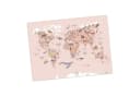 scriptum Platzset Weltkarte Tiere Rosa Premium Vinyl Bild 2