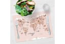 scriptum Platzset Weltkarte Tiere Rosa Premium Vinyl Bild 3