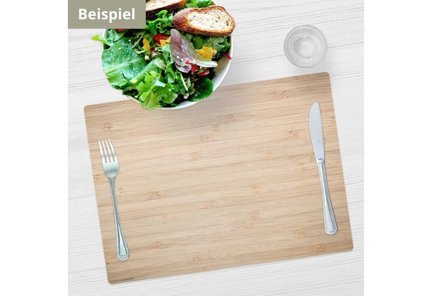 cover-your-desk.de Platzset Bambus Optik Braun 4er Set - Bild 4