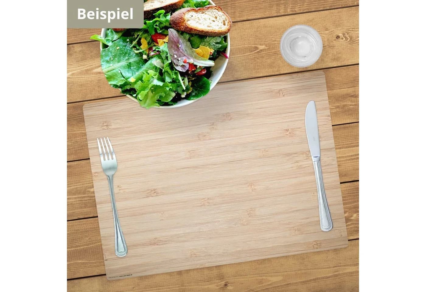 cover-your-desk.de Platzset Bambus Optik Braun 4er Set - Bild 5