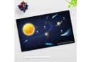 cover-your-desk.de Schreibtischunterlage Weltraum Motiv Bunt Bild 3