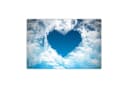 cover-your-desk.de Schreibtischunterlage Herz aus Wolken Premium Vinyl Bild 2