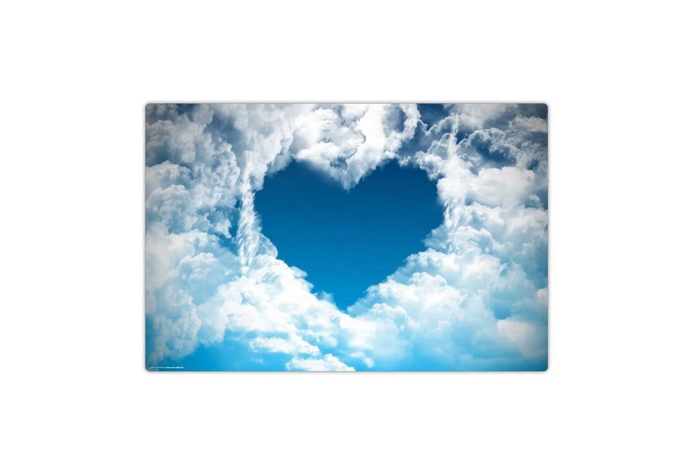 cover-your-desk.de Schreibtischunterlage Herz aus Wolken Premium Vinyl - Bild 2