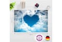 cover-your-desk.de Schreibtischunterlage Herz aus Wolken Premium Vinyl Bild 3
