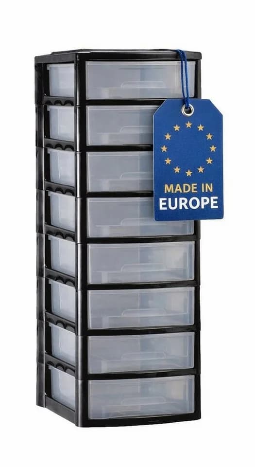 M home Schubladenbox Bürobox Briefablage DIN A4 8 Ablage Fächer Organizer Ablagebox XL - Bild 2