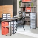 M home Schubladenbox DIN A4 3 Fächer Transparent Bild 1