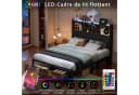 PXloue Polsterbett LED mit Stauraum und USB-Ladebuchsen Bild 4