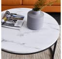 PXloue Couchtisch Satztisch Stapelbar Schwarz Modern Bild 5