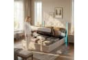 PXloue Polsterbett Doppelbett Stauraumbett mit Bettkasten Beige Bild 5