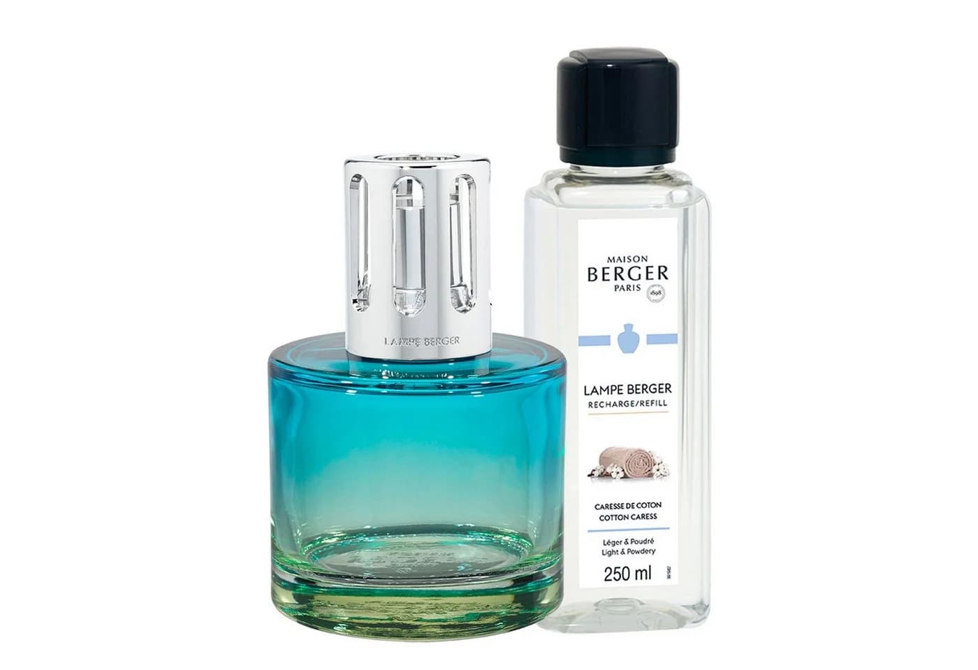 MAISON BERGER PARIS Duftlampe Geschenkset Pure Blau-Rosé Zarte Baumwollblüte - Bild 2