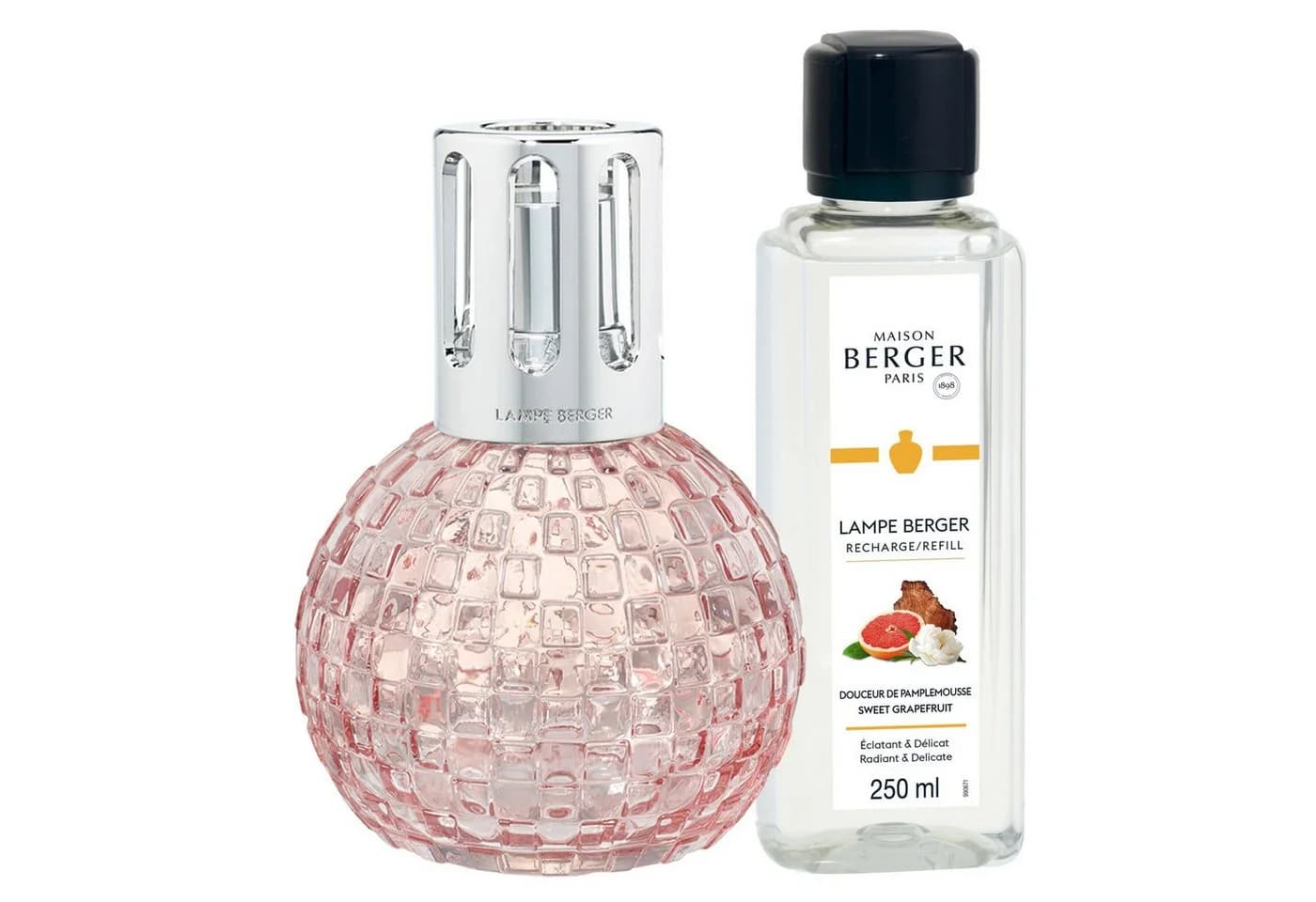 MAISON BERGER PARIS Duftlampe Geschenkset Disco Rosa mit 250ml Pampelmuse-Duft - Bild 2
