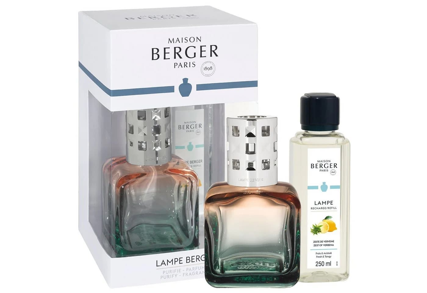 MAISON BERGER PARIS Duftlampe Ice Cube Pfirsich-Grün mit 250ml Duftessenz - Bild 3