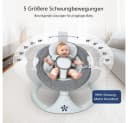 Insma Elektrische Babyschaukel Grau mit Bluetooth & Fernbedienung Bild 4