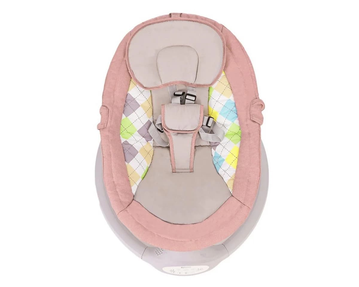 Insma Elektrische Babywippe 5-Gang Schaukelstuhl Rosa - Bild 5