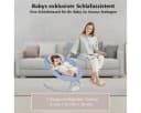 Insma Babywippe Elektrisch Babyschaukel Bluetooth Musik 5 Gang Blau Bild 3