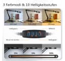 Insma Lupenlampe 10W Tischleuchte mit 10-facher Vergrößerung, Basis und Klemme, 3 Farben dimmbar, 3000K-6000K Schreibtischlampe USB Bild 1