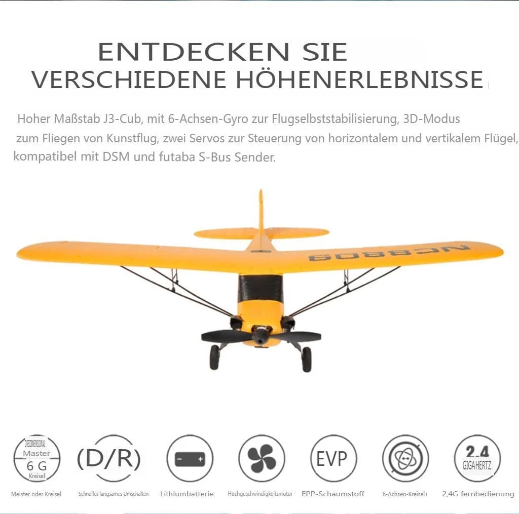 Insma RC-Flugzeug 3-Kanal mit Gyro & 2 Akkus - Bild 4