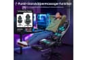 Douxlife Gaming-Stuhl mit Massagefunktion, Höhenverstellbar, Schwarz/Grau Bild 1