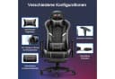 Douxlife Gaming-Stuhl mit Massagefunktion, Höhenverstellbar, Schwarz/Grau Bild 3