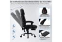 Insma Gaming-Stuhl (bis 180kg) Massage-Bürostuhl mit Heizfunktion, hoher Rückenlehne & Fußstütze Bild 4