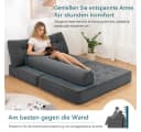 MECO Schlafsofa Faltbares Sofa-Bett 80x130x40 cm Grau Bild 1