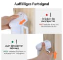 Comomy Türschutzgitter Ausziehbar Schwarz/Weiß/Grau Einziehbar Bild 5