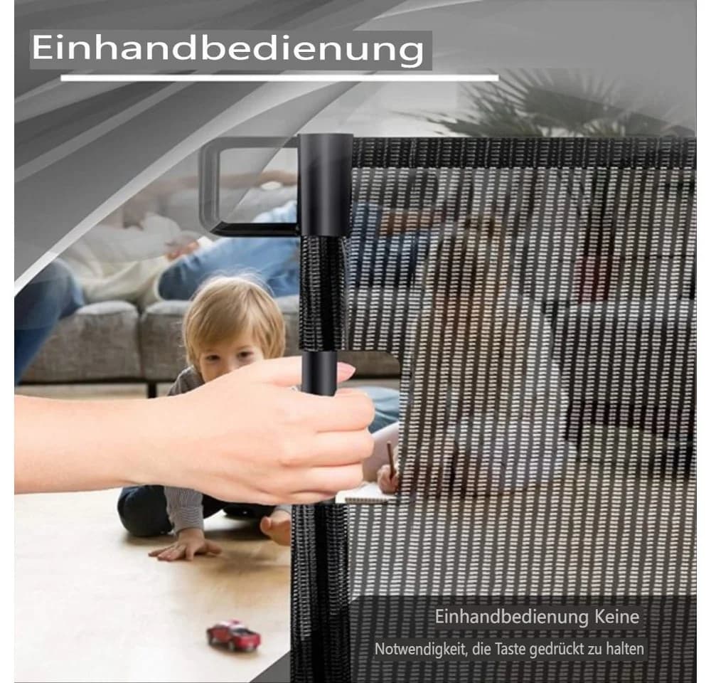 Comomy Türschutzgitter Einhandbedienung ABS