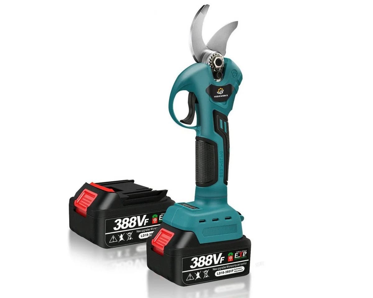 Insma Akku-Astschere 3000W Elektrisch mit 2 Akkus 20000mAh Blau - Bild 2