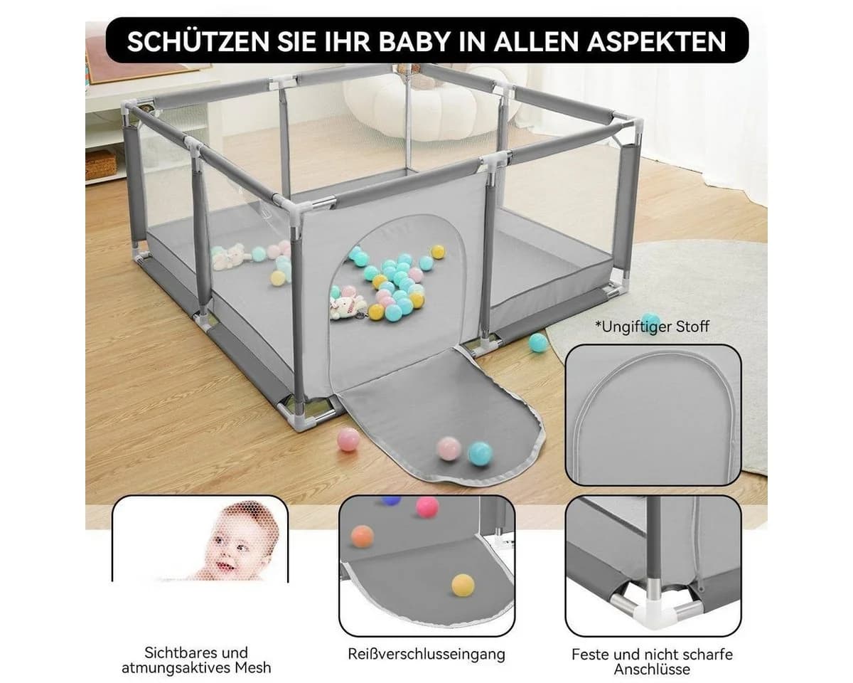 Comomy Laufgitter, Baby Krabbelgitter Schutzgitter Laufgitterzelt - Bild 3