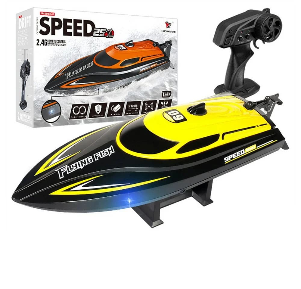 Insma RC-Schnellboot 2,4 GHz 4-Kanal Gelb 25 km/h - Bild 2