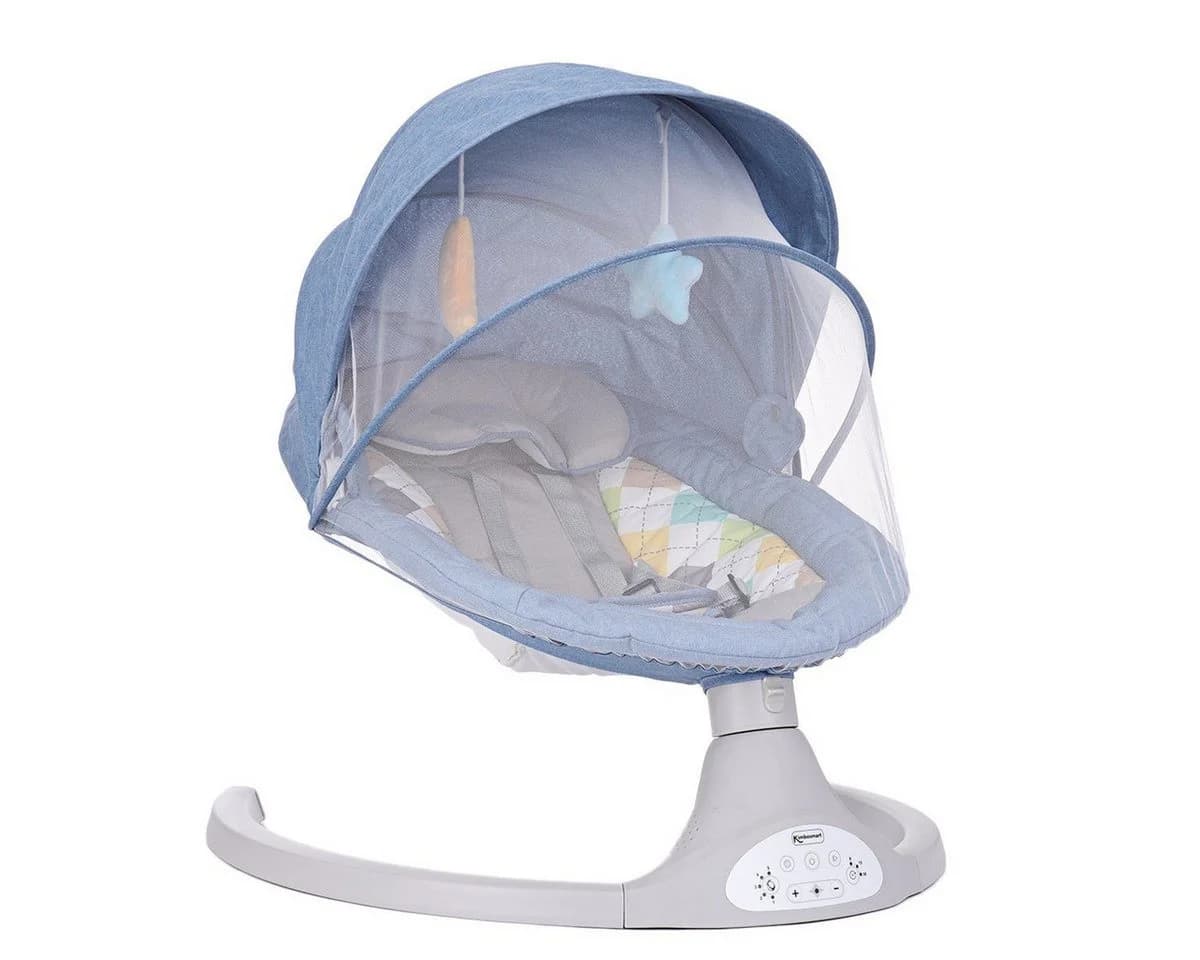 Insma Babywippe Elektrisch Blau 5 Geschwindigkeiten