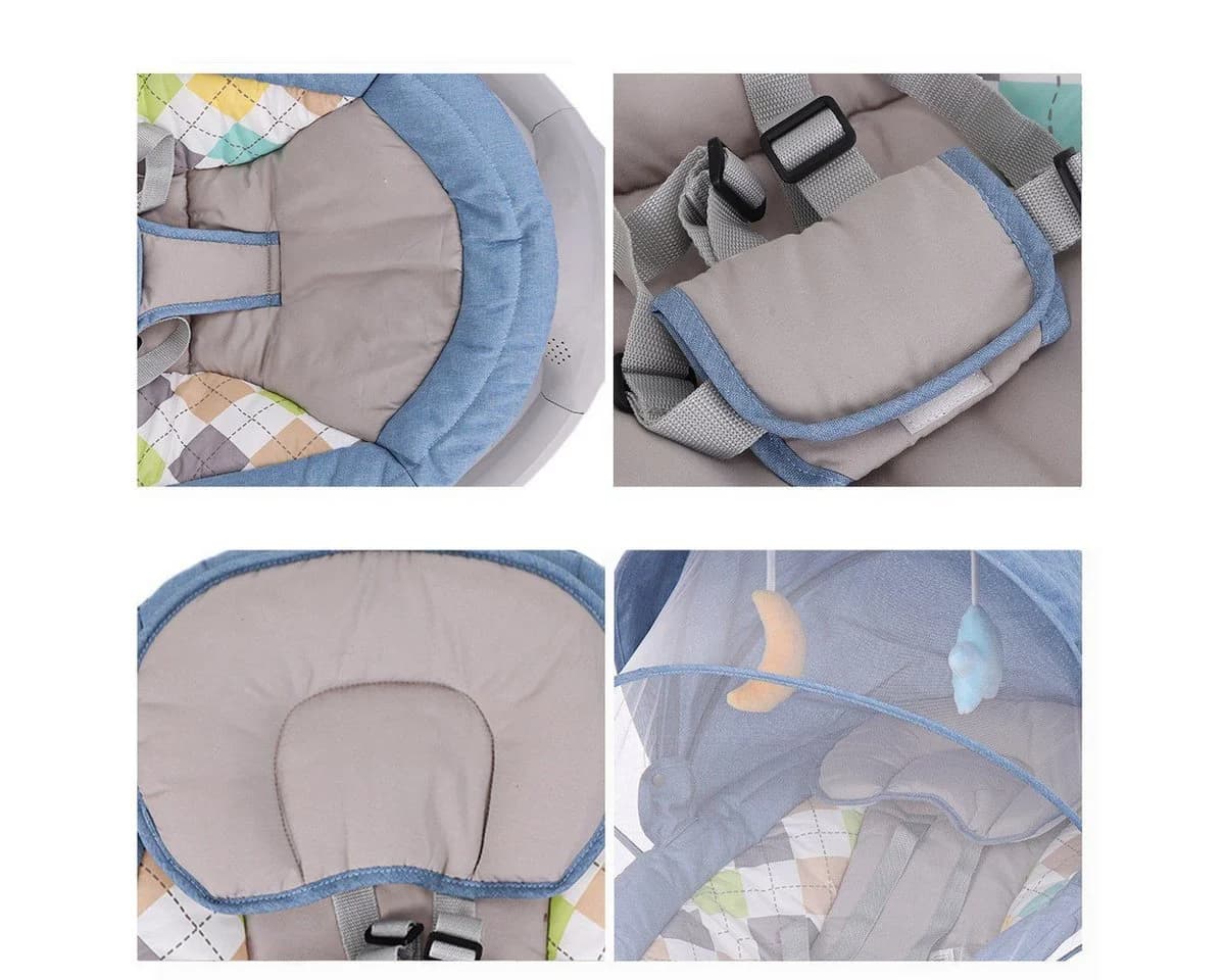 Insma Babywippe Elektrisch Blau 5 Geschwindigkeiten - Bild 4