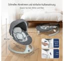 Insma Elektrische Babyschaukel 5 Gang mit Bluetooth und Fernbedienung Bild 4
