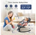 Insma Babyschaukel 5 Gang Elektrische Bluetooth-Babywippe mit 10 Liedern und Fernbedienung Bild 3