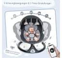 Insma Babyschaukel 5 Gang Elektrische Bluetooth-Babywippe mit 10 Liedern und Fernbedienung Bild 4