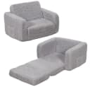 Insma Kindersofa Klappbar Grau 2-in-1 Schlafsofa mit Griff Bild 2