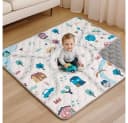 Comomy Spielmatte 125x125 cm Rutschfest Faltbar Grau Bild 2