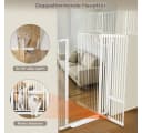 Comomy Treppenschutzgitter Katzengitter 180 cm mit Katzentür Bild 4