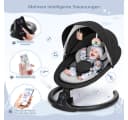 Insma Babywippe elektrisch Babyschaukel 5 Gang Bluetooth Bild 1