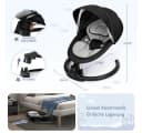 Insma Babywippe elektrisch Babyschaukel 5 Gang Bluetooth Bild 3