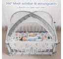 CAVEEN Betthimmel Moskitonetz für Babybett faltbar Insektenschutz Bild 1
